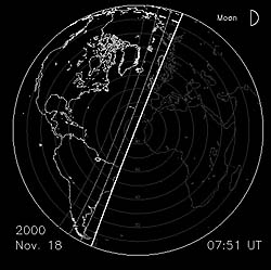 Earth from perspective of shower