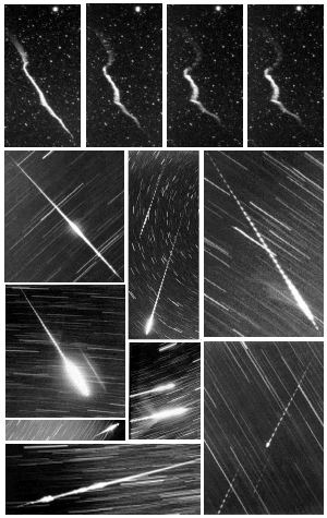 Leonid meteors