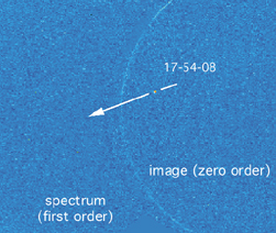 Snapshot of infrared light from a meteor