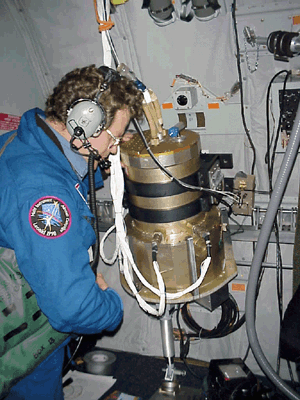 Ray Russell with BASS spectrometer