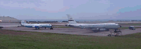 two planes on tarmac